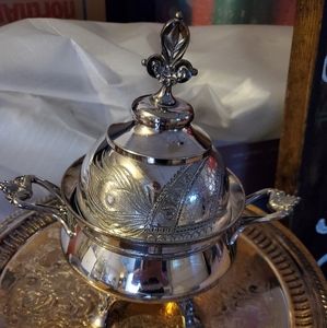 Antique silver muffiner